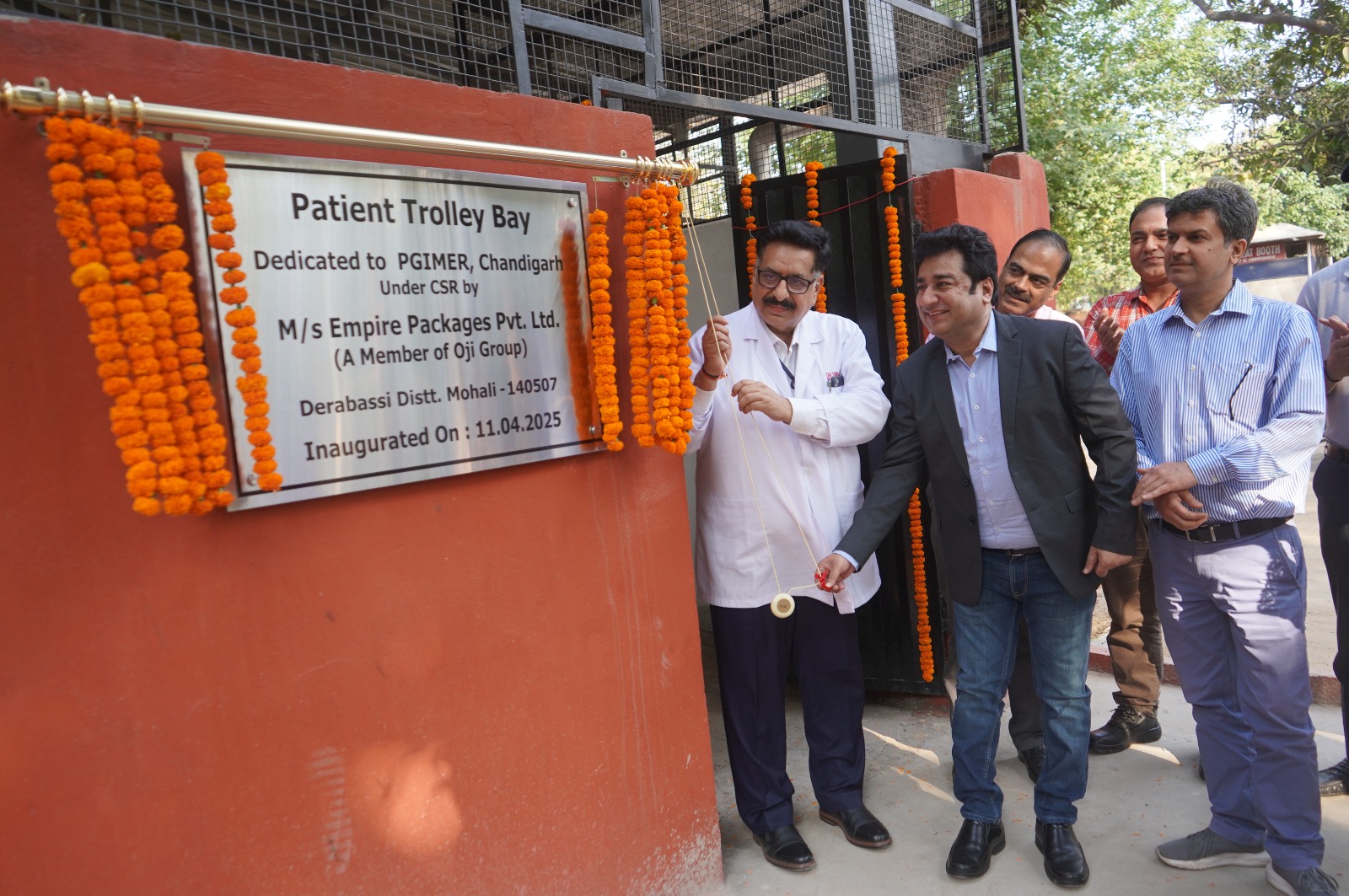 PGIMER Inaugurates New Shed to House 300 Patient Trolleys, Enhancing Patient Care and Operational Efficiency